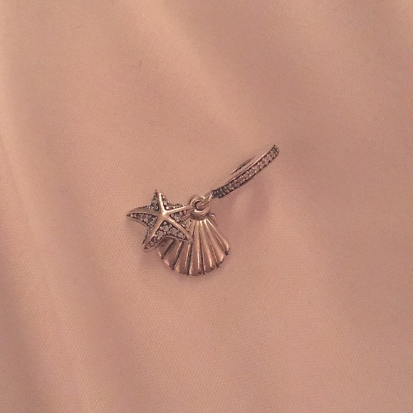 Pandora Seashell and Starfish Dangle Charm